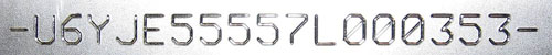 KIA Sportage VIN Number