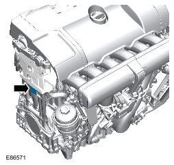 Land Rover Engine number Location 3,2 litre 6-cylinder Petrol transverse engine