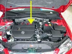 Mazda engine number