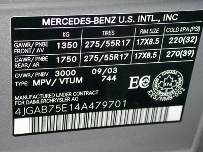 Mercedes-Benz Plate