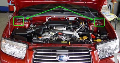 Location of the Subaru Factory Plate
