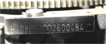 Appearance of the SAAB 9-3 Sport Saloon Engine Number