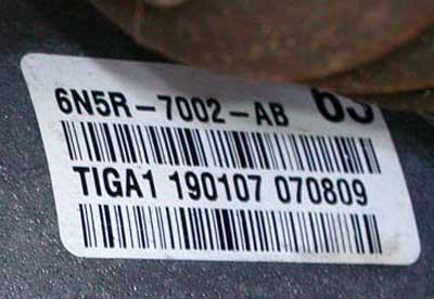 Volvo Gearbox Number Location