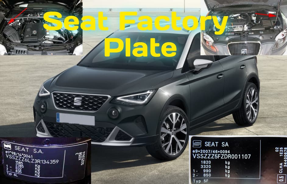 Seat Factory Plate